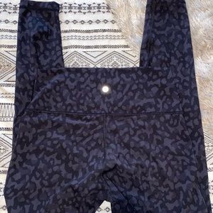 Lululemon Align Leggings in Camo Deep Coal
